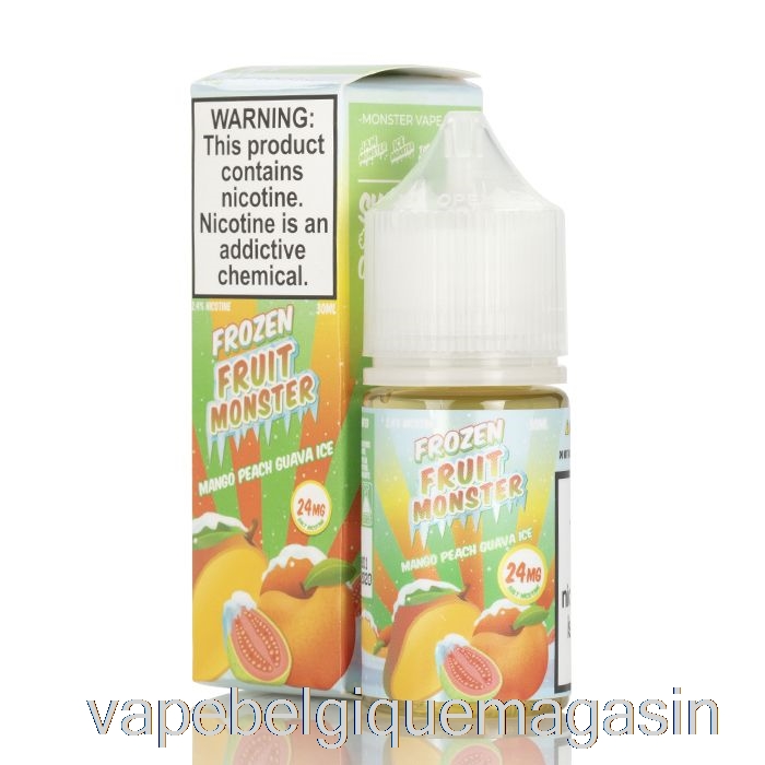 Vape Shop Bruxelles Glace Mangue Pêche Goyave - Sels Monstres Aux Fruits Surgelés - 30ml 48mg